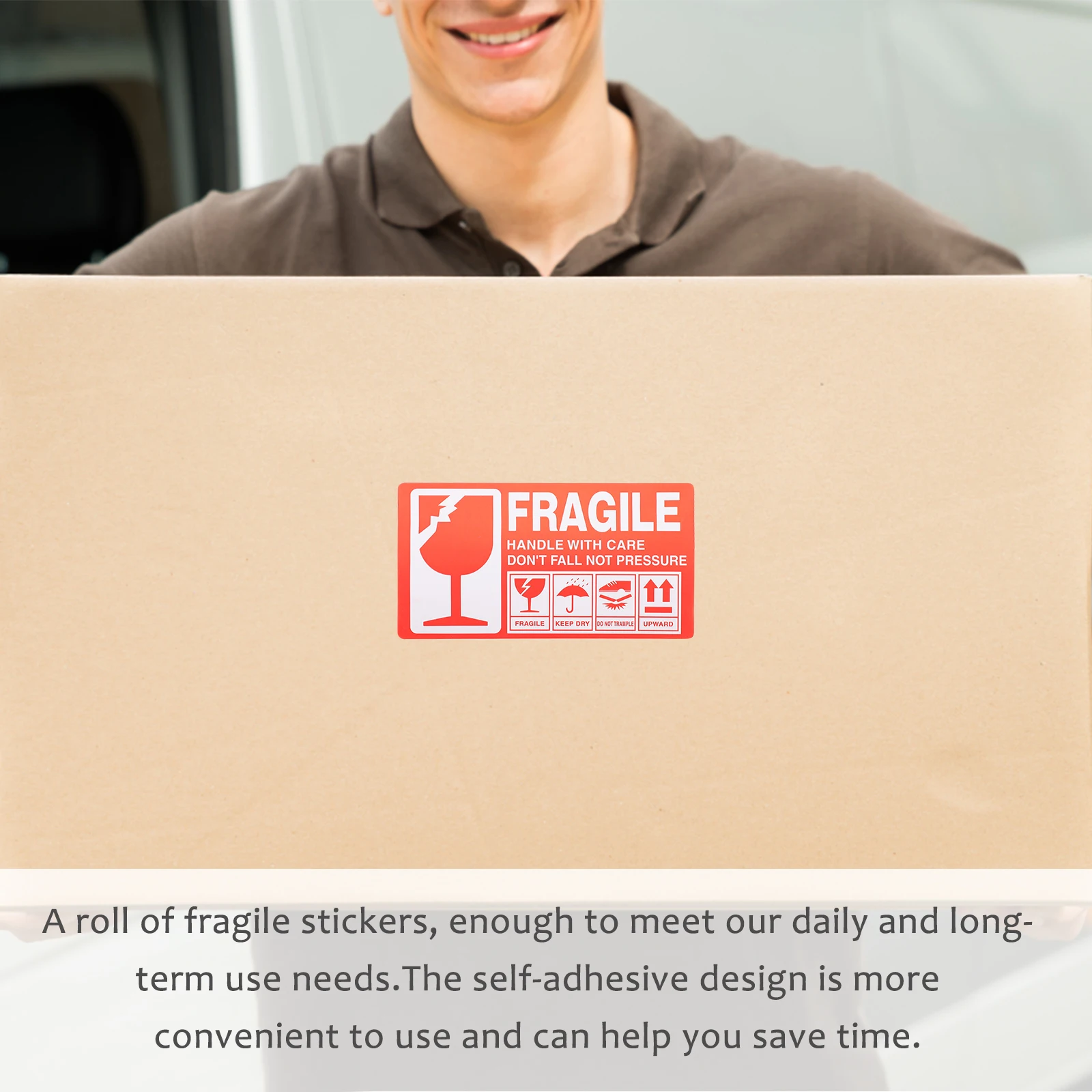 Red Fragile Stickers 1 Roll Durable Self-Adhesive for Cartons Glass Paper Long Lasting Easy to Apply Fragile Stickers
Red Fragile Stickers 1 Roll Durable Self-Adhesive for Cartons Glass Paper Long Lasting Easy to Apply Fragile Stickers