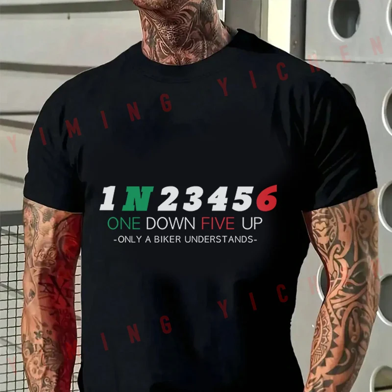 One Dwn Five Up 1N3456 Men's Casual Moto T-Shirt Cotton Short Sleeve Shirt Summer Breathable Tops Tee
One Dwn Five Up 1N3456 Men's Casual Moto T-Shirt Cotton Short Sleeve Shirt Summer Breathable Tops Tee