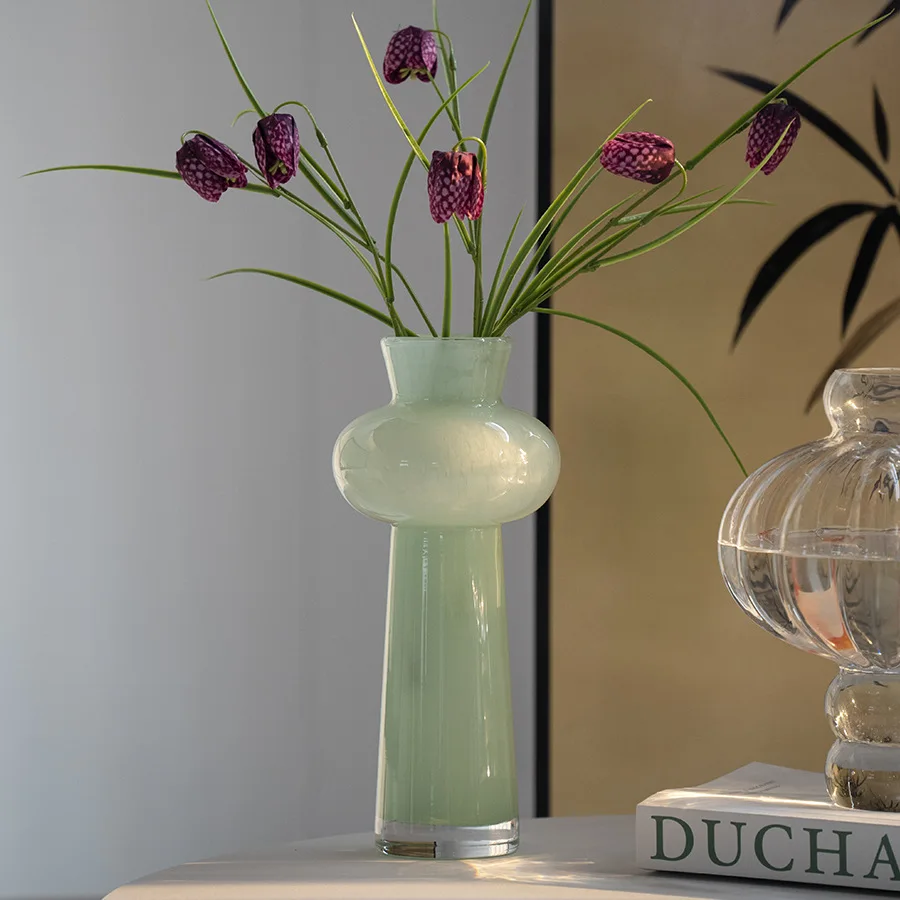 Small fresh desktop glass vase ornament, living room flower arrangement flower simulation flower device, high-end home
Small fresh desktop glass vase ornament, living room flower arrangement flower simulation flower device, high-end home