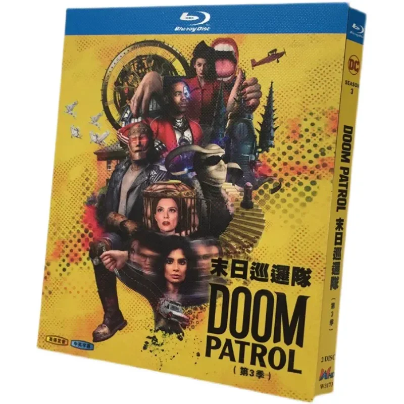 BD Blu-ray Ultra HD American TV Series Doom Patrol Seasons 1–4 Official Edition 8-Disc DVD Box
BD Blu-ray Ultra HD American TV Series Doom Patrol Seasons 1–4 Official Edition 8-Disc DVD Box