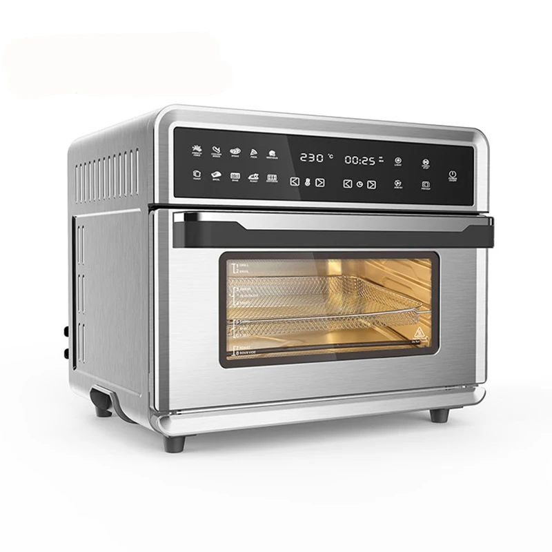 25L 4 Layers Electric Air Fryer Oven with Visible Window Pizza Steak Toast Oven With 10 Multiple Preset Function
25L 4 Layers Electric Air Fryer Oven with Visible Window Pizza Steak Toast Oven With 10 Multiple Preset Function