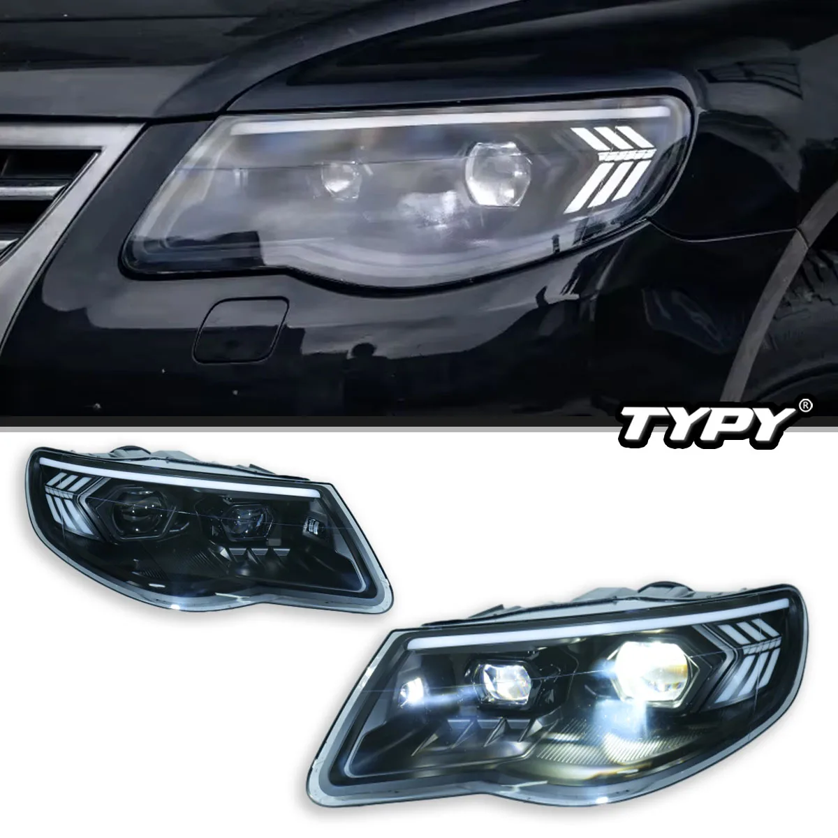 TYPY новая светодиодная фара, обновленная модифицированная полная фара для Volkswagen Touareg 2007-2010, указатели поворота, дневные ходовые огни
TYPY новая светодиодная фара, обновленная модифицированная полная фара для Volkswagen Touareg 2007-2010, указатели поворота, дневные ходовые огни