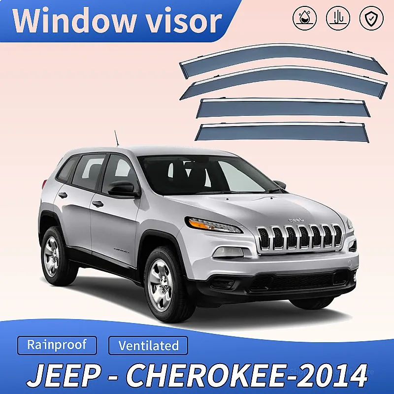 4Pcs For JEEP Cherokee 2014-2023 Car Window Visor Rain Sun Shade Side Window Deflector Awning Auto Accessories
4Pcs For JEEP Cherokee 2014-2023 Car Window Visor Rain Sun Shade Side Window Deflector Awning Auto Accessories