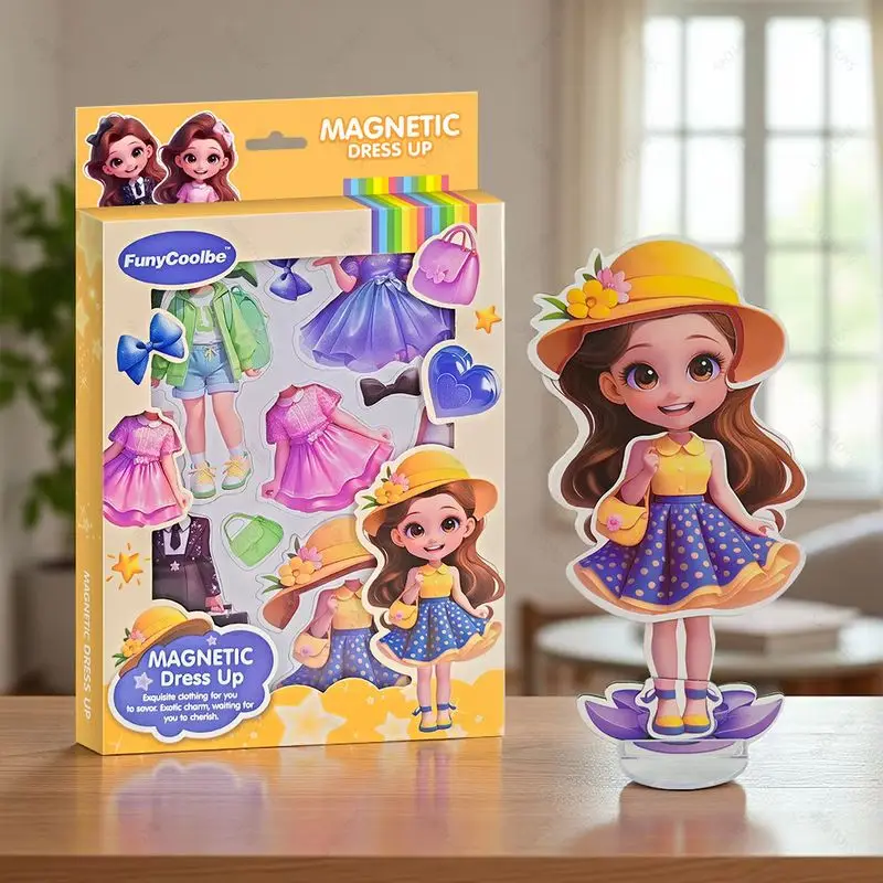 Hot Selling Princess Grain Magnet Stickers Diy Magnetic Sticker Clothing Change Doll Toy Girl Magnetic Attraction Dress Up Gift
Hot Selling Princess Grain Magnet Stickers Diy Magnetic Sticker Clothing Change Doll Toy Girl Magnetic Attraction Dress Up Gift