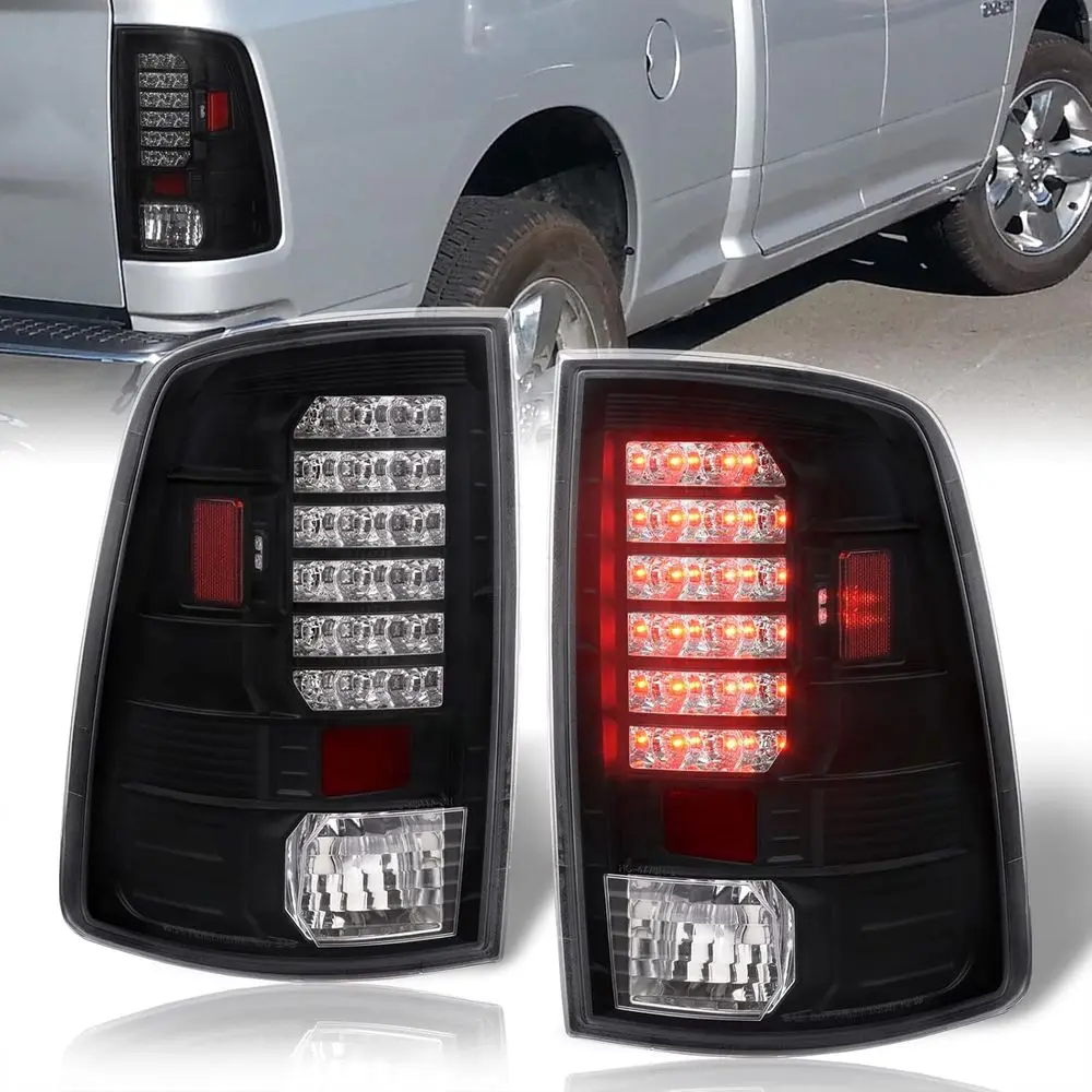 LED Tail Lights Brake Stop Signal Lamps Assembly Pair Compatible/Replacement For RAM 1500 Classic 2500 3500 2009 2010 2011 2012
LED Tail Lights Brake Stop Signal Lamps Assembly Pair Compatible/Replacement For RAM 1500 Classic 2500 3500 2009 2010 2011 2012