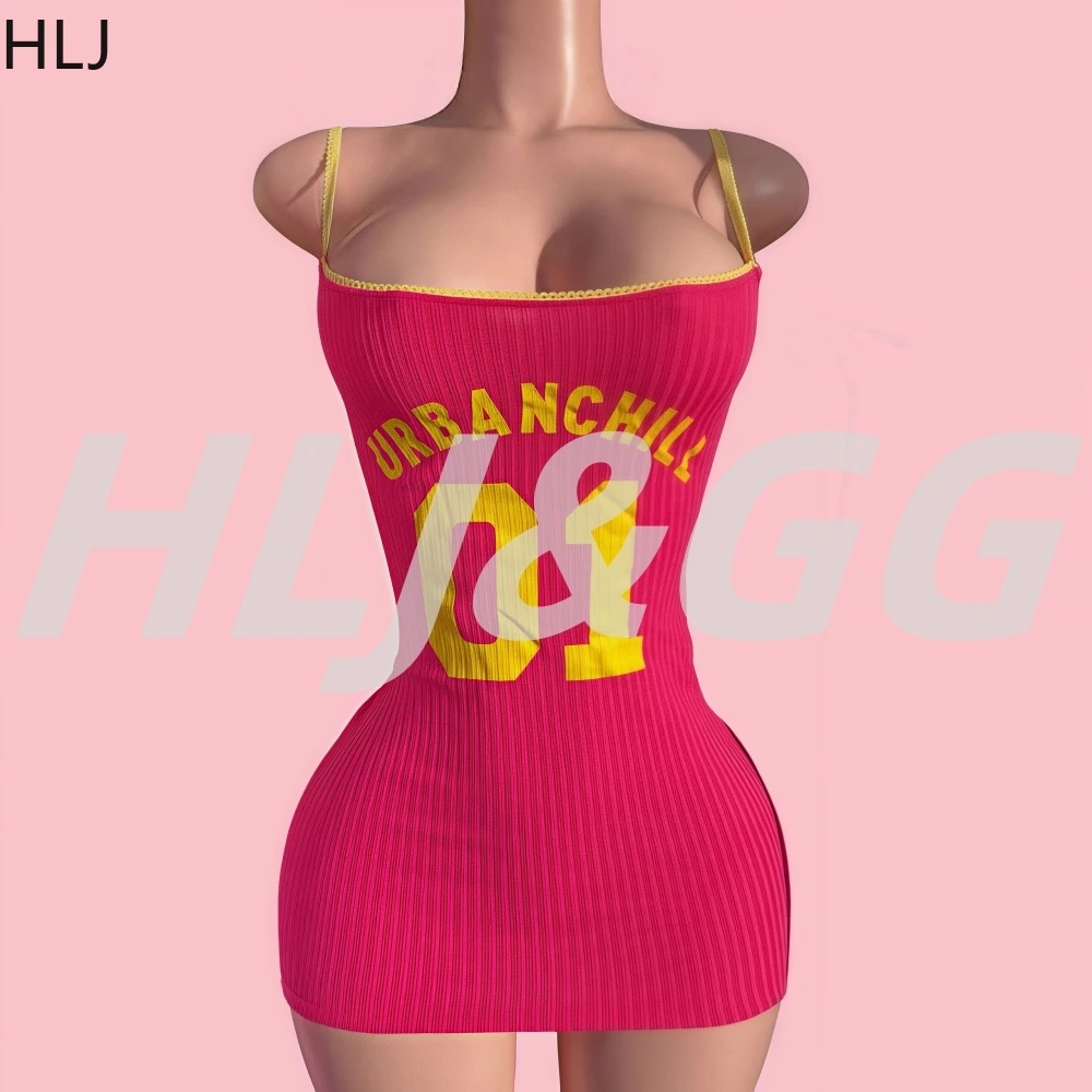 HLJ&GG Sexy Letter Printing Bodycon Mini Dresses Women Spaghetti Strap Sleeveless Backless Dress Female Streetwear Vestidos New
HLJ&GG Sexy Letter Printing Bodycon Mini Dresses Women Spaghetti Strap Sleeveless Backless Dress Female Streetwear Vestidos New
