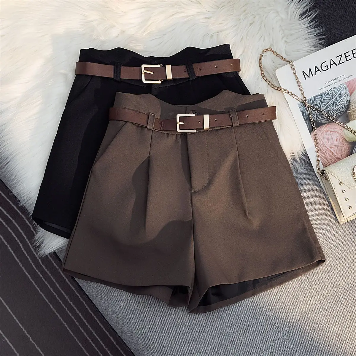 2024 Pants Women High Waist Wide Leg A-Line Suit Office Pants Lady Solid Color Loose Casual All Match Shorts Clothing F36
2024 Pants Women High Waist Wide Leg A-Line Suit Office Pants Lady Solid Color Loose Casual All Match Shorts Clothing F36