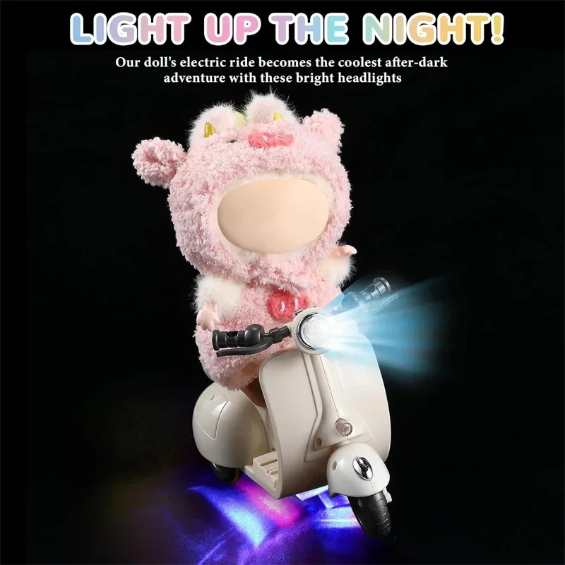 New Mini Electric Motorcycle Doll Toy with Lights & Music DIY Play Set Kids Christmas Gift
New Mini Electric Motorcycle Doll Toy with Lights & Music DIY Play Set Kids Christmas Gift