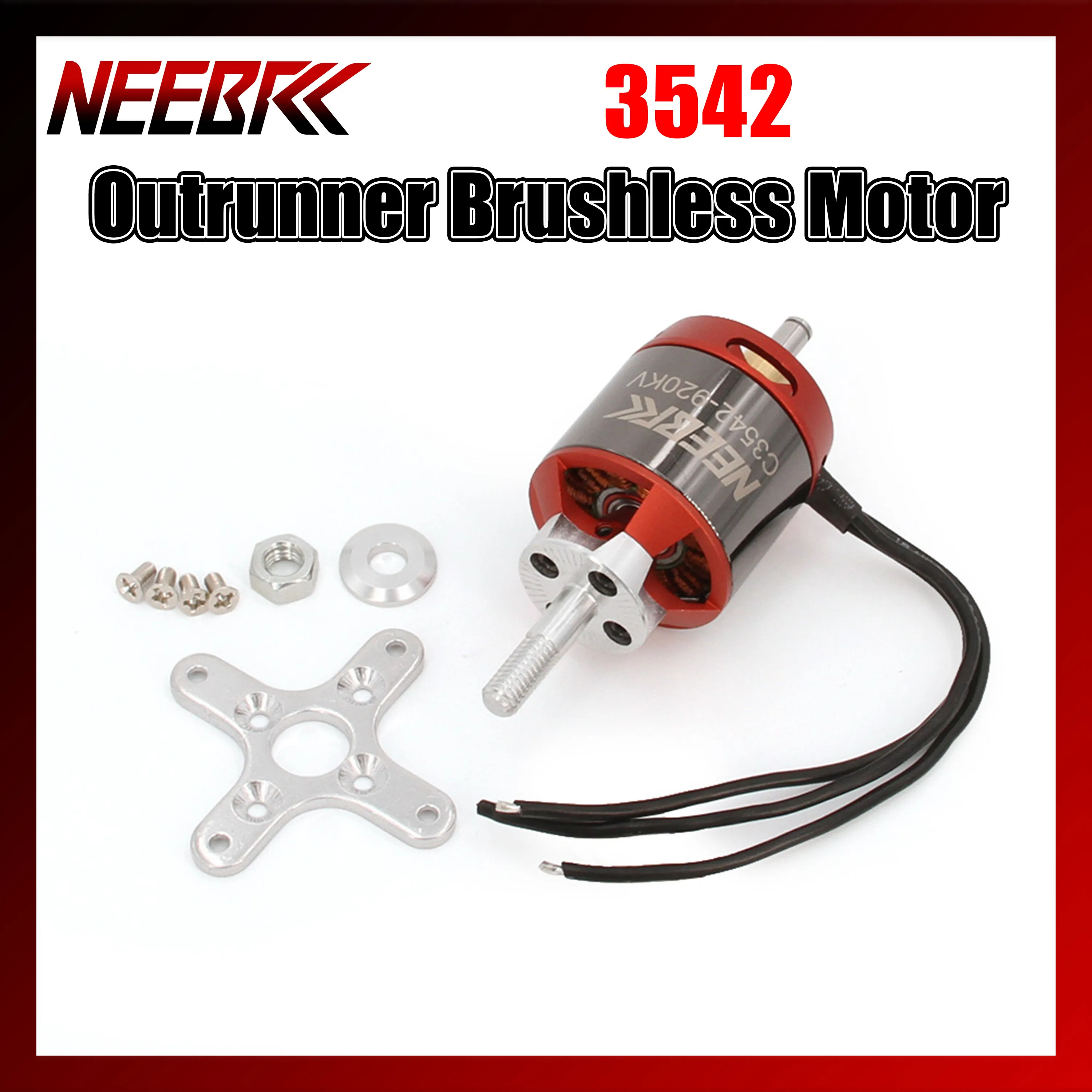 NEEBRC 3542 FPV Outrunner Brushless Motor 920KV 1400KV for RC Racing Glide Drone Aircraft Warbird 1147 Propellers CW CCW Blade
NEEBRC 3542 FPV Outrunner Brushless Motor 920KV 1400KV for RC Racing Glide Drone Aircraft Warbird 1147 Propellers CW CCW Blade