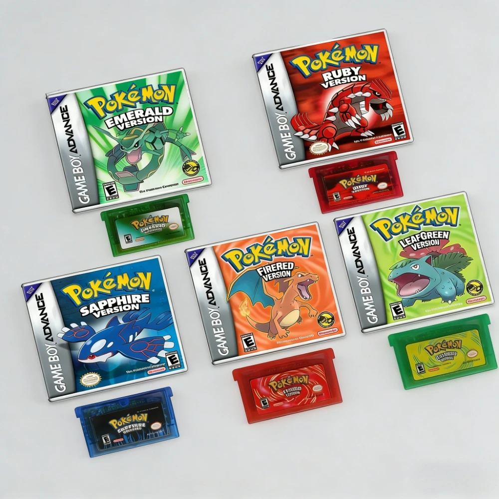 Pokemon Game Card English Version Emerald Sapphire Ruby Firered For GBA GBC GB NDSL GBM SP
Pokemon Game Card English Version Emerald Sapphire Ruby Firered For GBA GBC GB NDSL GBM SP