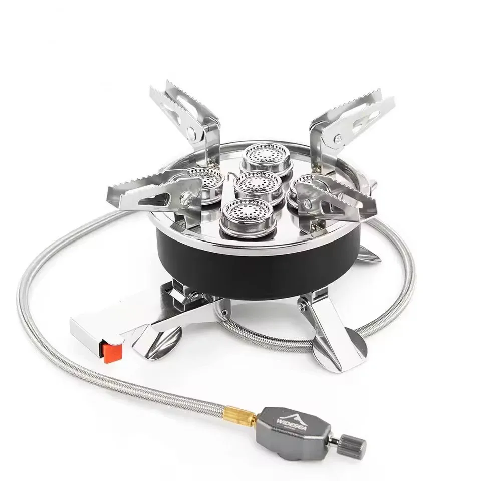 Strong Five Fire Burner Outdoor Camping Gas Stove Portable Camp Furnace Picnic Supplies Kitchen Survival Cookware Equipment
Strong Five Fire Burner Outdoor Camping Gas Stove Portable Camp Furnace Picnic Supplies Kitchen Survival Cookware Equipment
