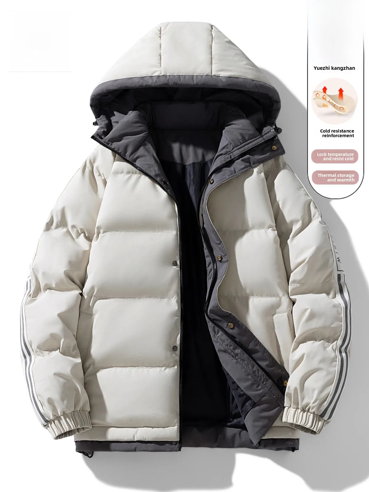 TUCANO Thiened down Cotton Jaet Men's Faionable Hooded Windproof Winter Coat Stand Fit Long Sve Zipper Closure
TUCANO Thiened down Cotton Jaet Men's Faionable Hooded Windproof Winter Coat Stand Fit Long Sve Zipper Closure