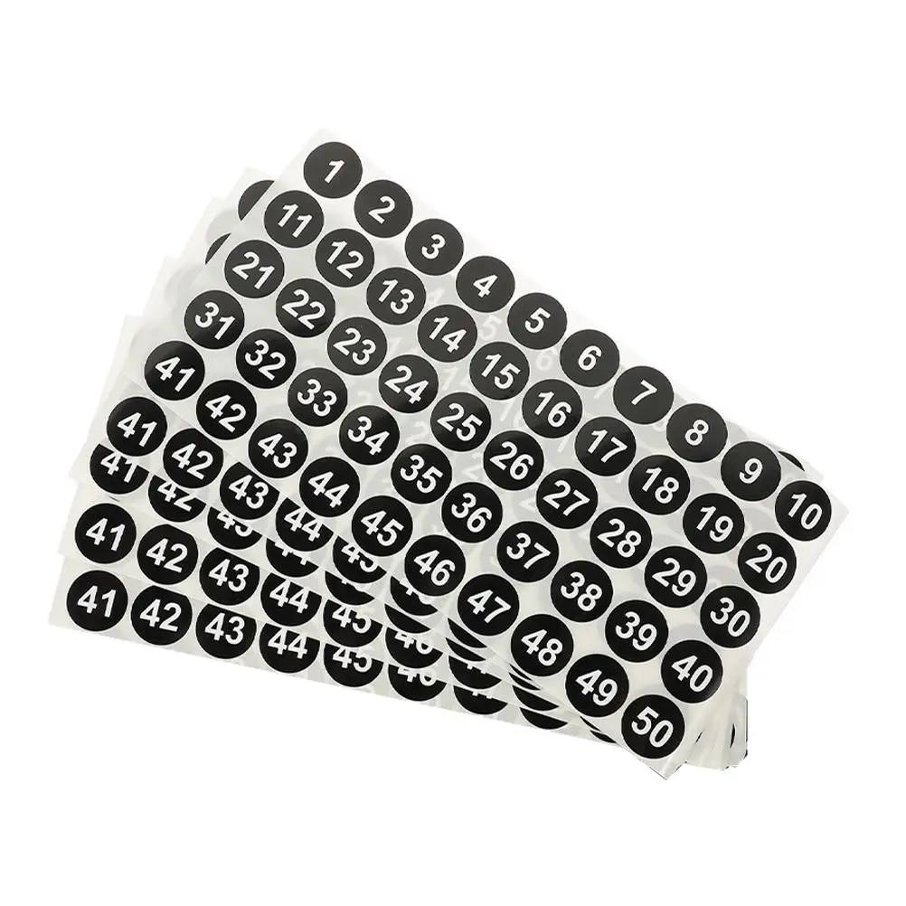 250 Circular Digital Labels Number Stickers 1-50 Black 254CM Self Adhesive Waterproof Tags for Office Folder Organization
250 Circular Digital Labels Number Stickers 1-50 Black 254CM Self Adhesive Waterproof Tags for Office Folder Organization