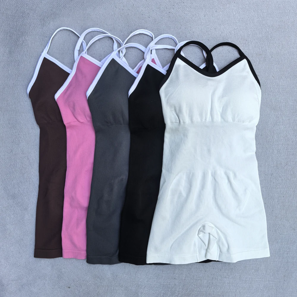 Women Jumpsuit Yoga Set Sexy Criss-Cross Back One-piece Bodysuit Fitness Quick-Dry High Elastic Sportswear Outfits Gym Clothing
Women Jumpsuit Yoga Set Sexy Criss-Cross Back One-piece Bodysuit Fitness Quick-Dry High Elastic Sportswear Outfits Gym Clothing