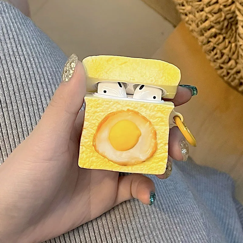 For AirPods Pro 2 Cute 3D Toast Egg Earpods Cases For Apple AirPods 1 2 Pro 3 Earphone Headset Soft Silicone Cover kid girl
For AirPods Pro 2 Cute 3D Toast Egg Earpods Cases For Apple AirPods 1 2 Pro 3 Earphone Headset Soft Silicone Cover kid girl