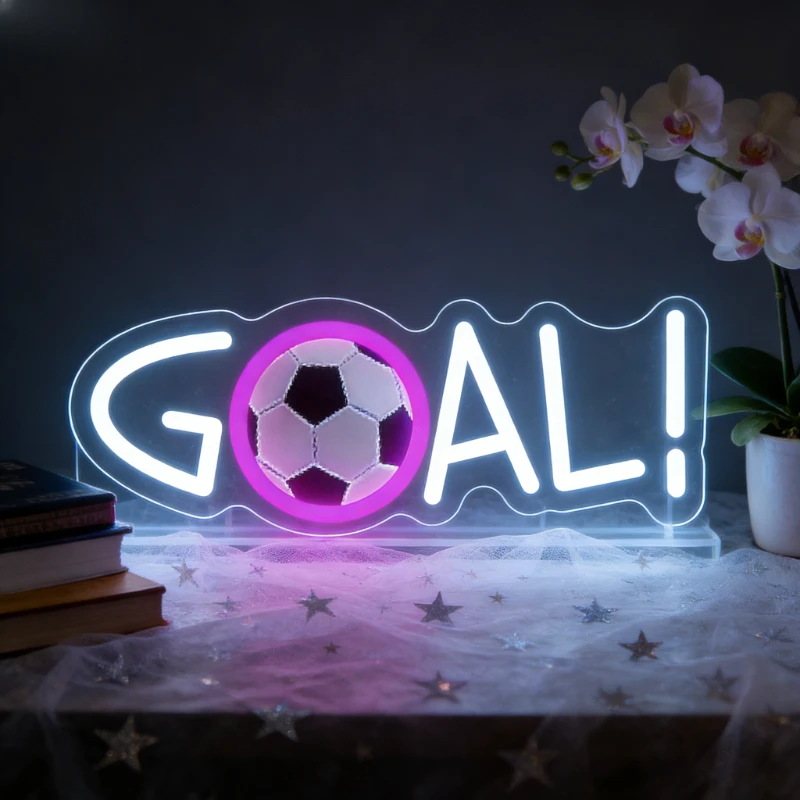 Soccer Goal LED Neon Sign Football Neon Sign Sports Fan Room Decor Light for Bedroom Living Room Game Room Man Cave Gift
Soccer Goal LED Neon Sign Football Neon Sign Sports Fan Room Decor Light for Bedroom Living Room Game Room Man Cave Gift