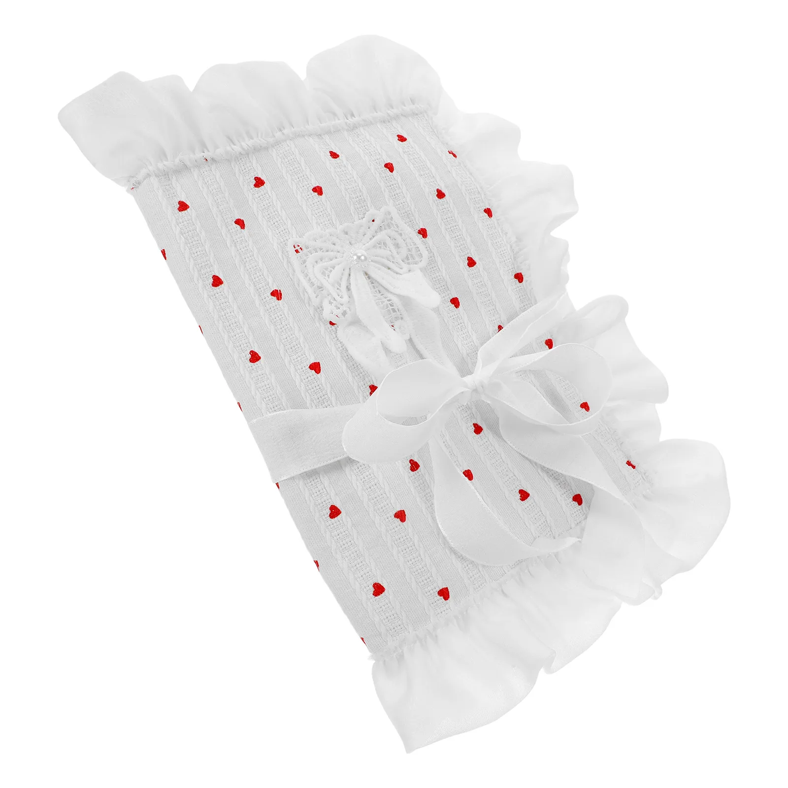 Elegant Fabric Bow Heart Pattern Book Cover for Notebooks Textbooks Large Sleeve Protector Cloth Handbook Case
Elegant Fabric Bow Heart Pattern Book Cover for Notebooks Textbooks Large Sleeve Protector Cloth Handbook Case