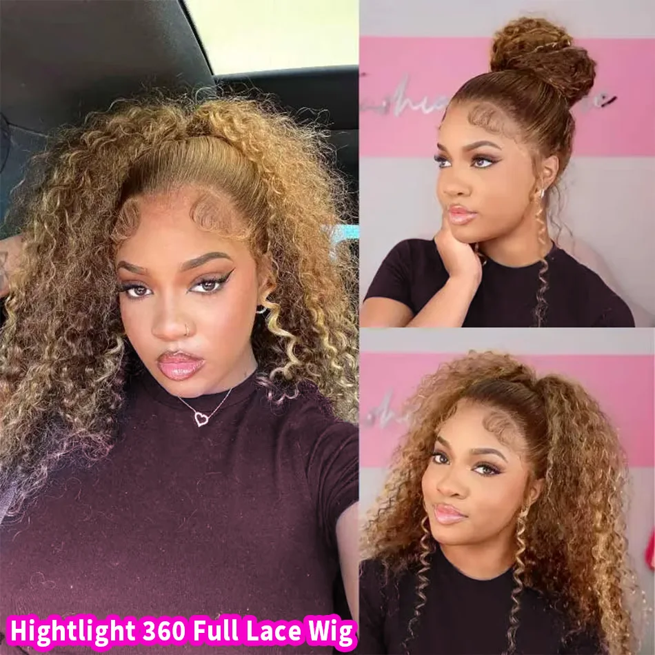 Honey Blonde 360 Lace Front Wig Human Hair 250 Density Deep Wave Highlight Curly Brown 13X4 Lace Frontal Wigs 427 Brazilian Hair
Honey Blonde 360 Lace Front Wig Human Hair 250 Density Deep Wave Highlight Curly Brown 13X4 Lace Frontal Wigs 427 Brazilian Hair