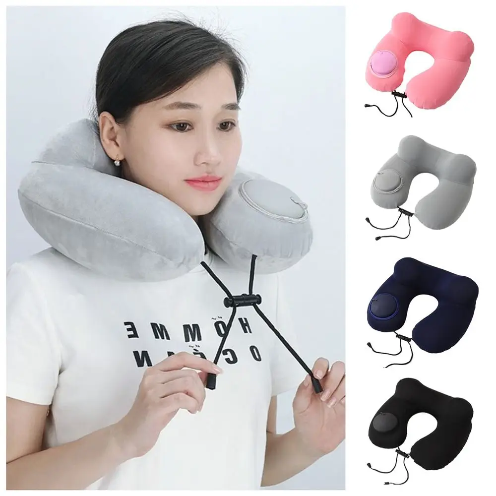 Inflatable U-Shaped Travel Pillow Soft Ice Silk Press To Inflate Pillow with Storage Bag Comfortable Sleeping Neckrest Pad
Inflatable U-Shaped Travel Pillow Soft Ice Silk Press To Inflate Pillow with Storage Bag Comfortable Sleeping Neckrest Pad