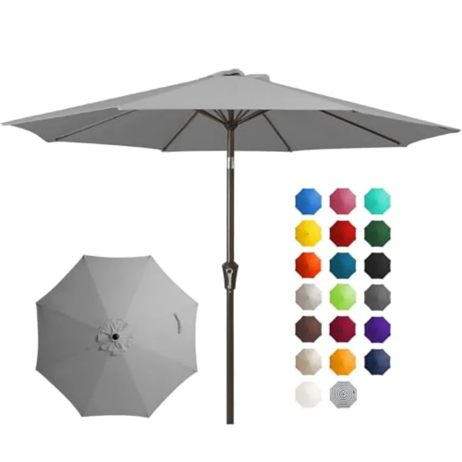 10FT Outdoor Patio Umbrella Outdoor Table Umbrella with Push Button Tilt and Crank, Market Umbrella 8 Sturdy Ribs UV Protection
10FT Outdoor Patio Umbrella Outdoor Table Umbrella with Push Button Tilt and Crank, Market Umbrella 8 Sturdy Ribs UV Protection