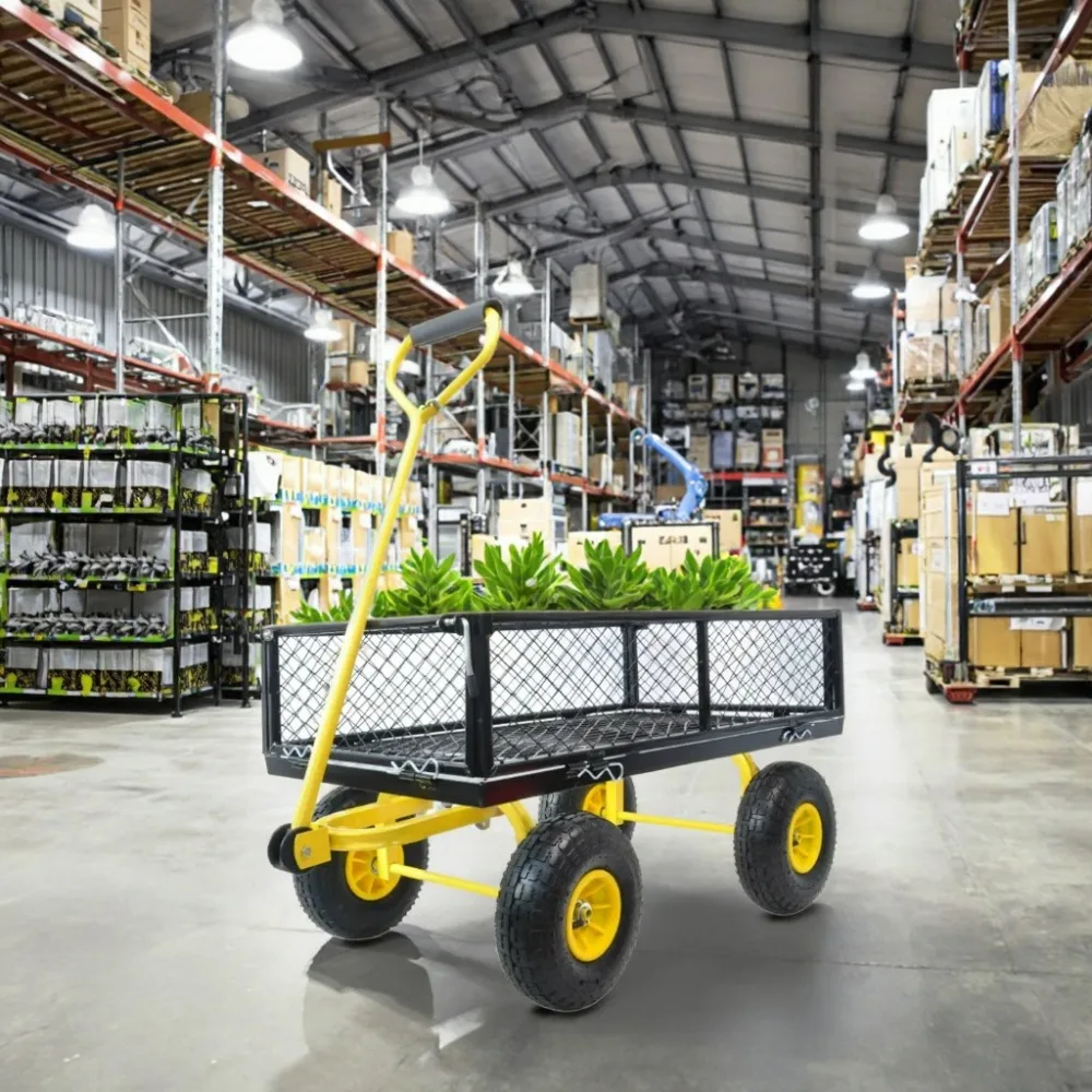 Garden Cart Wagon with Removable Sides Can be Used in Farms Warehouses etc l Garden Dump cart- A Must-Have for Your Dream Garden
Garden Cart Wagon with Removable Sides Can be Used in Farms Warehouses etc l Garden Dump cart- A Must-Have for Your Dream Garden