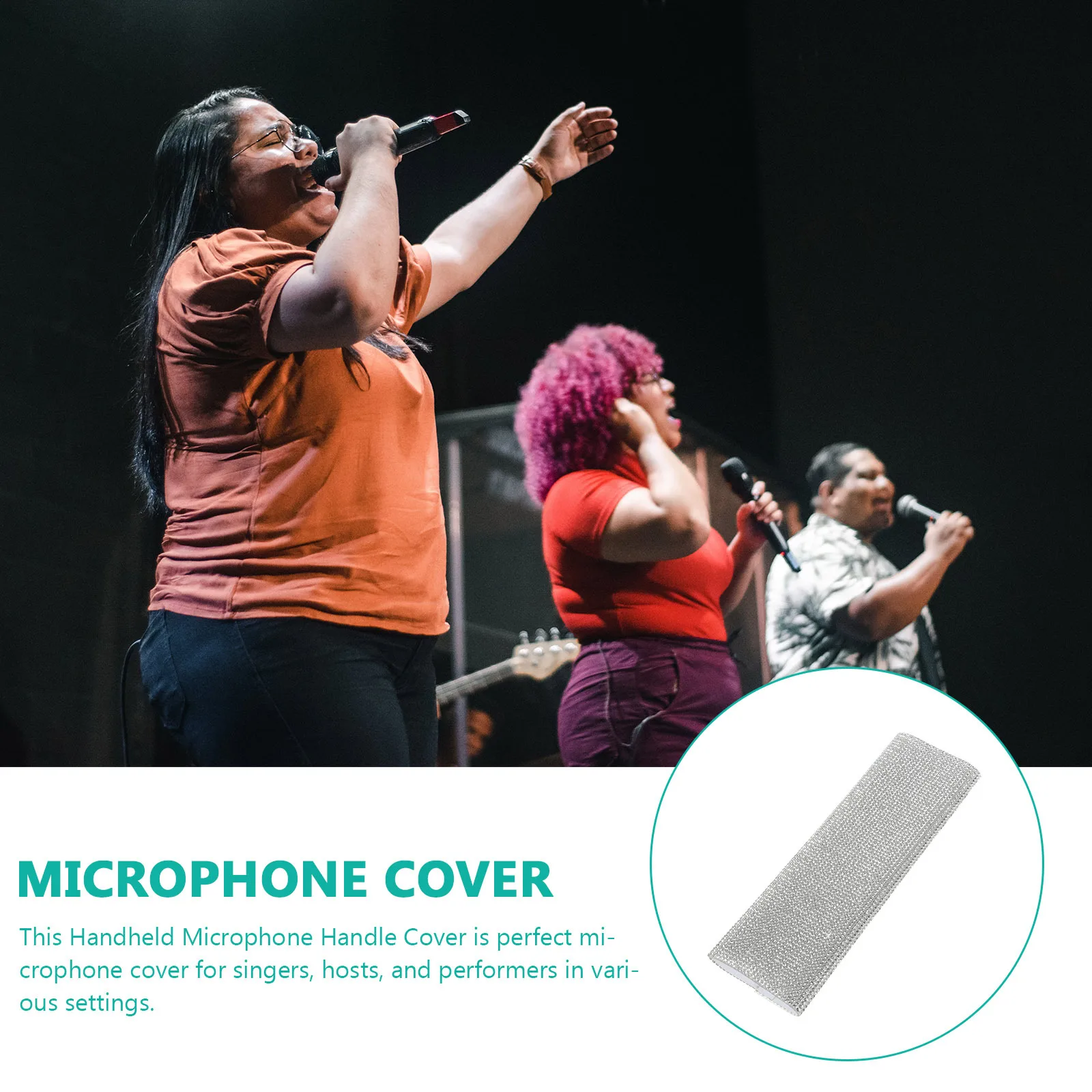 Microphone Cover Rhinestone Plastic Mic Handle Sleeve For Wireless Handheld Microphone Accessory Cover Replacement
Microphone Cover Rhinestone Plastic Mic Handle Sleeve For Wireless Handheld Microphone Accessory Cover Replacement