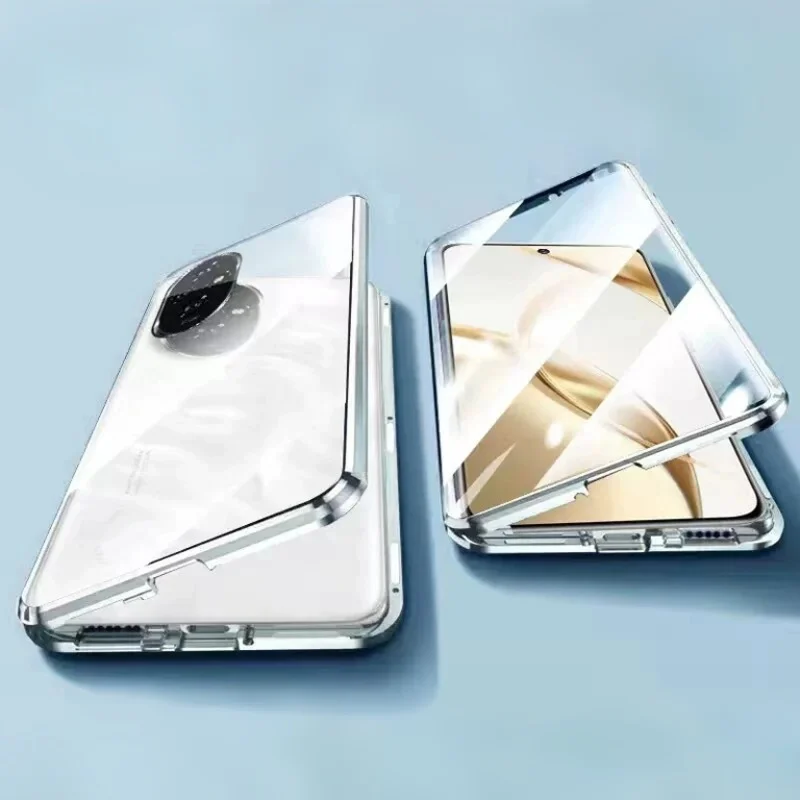 Metal Magnetic Double-sided Glass Snap Lock Phone Case for Honor X9b X9C Smart X9 5G X9A X7D X9D Lens Protection Cover Cases
Metal Magnetic Double-sided Glass Snap Lock Phone Case for Honor X9b X9C Smart X9 5G X9A X7D X9D Lens Protection Cover Cases