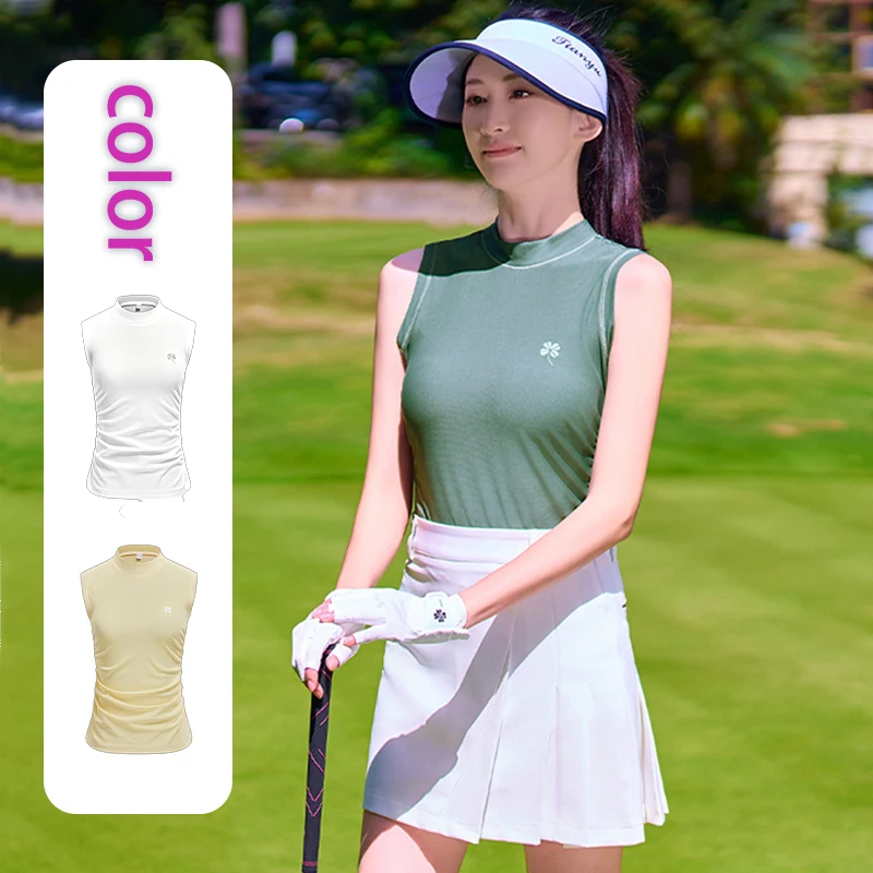 TTYGJ Korean Golf Clothing Women Sleeveless Tank Top Summer Round Neck Sports Shirts Ladies Quick-dry Anti-sweat Slim T-shirt 
TTYGJ Korean Golf Clothing Women Sleeveless Tank Top Summer Round Neck Sports Shirts Ladies Quick-dry Anti-sweat Slim T-shirt