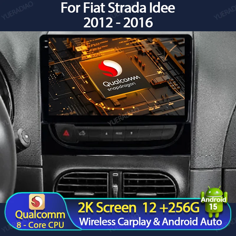 Автомобильный радиоприемник Android 15 для Fiat Strada Idea 2012-2016 Мультимедийный стерео видеоплеер 4G LTE 5G WIFI GPS NAVI QLED BT головное устройство
Автомобильный радиоприемник Android 15 для Fiat Strada Idea 2012-2016 Мультимедийный стерео видеоплеер 4G LTE 5G WIFI GPS NAVI QLED BT головное устройство