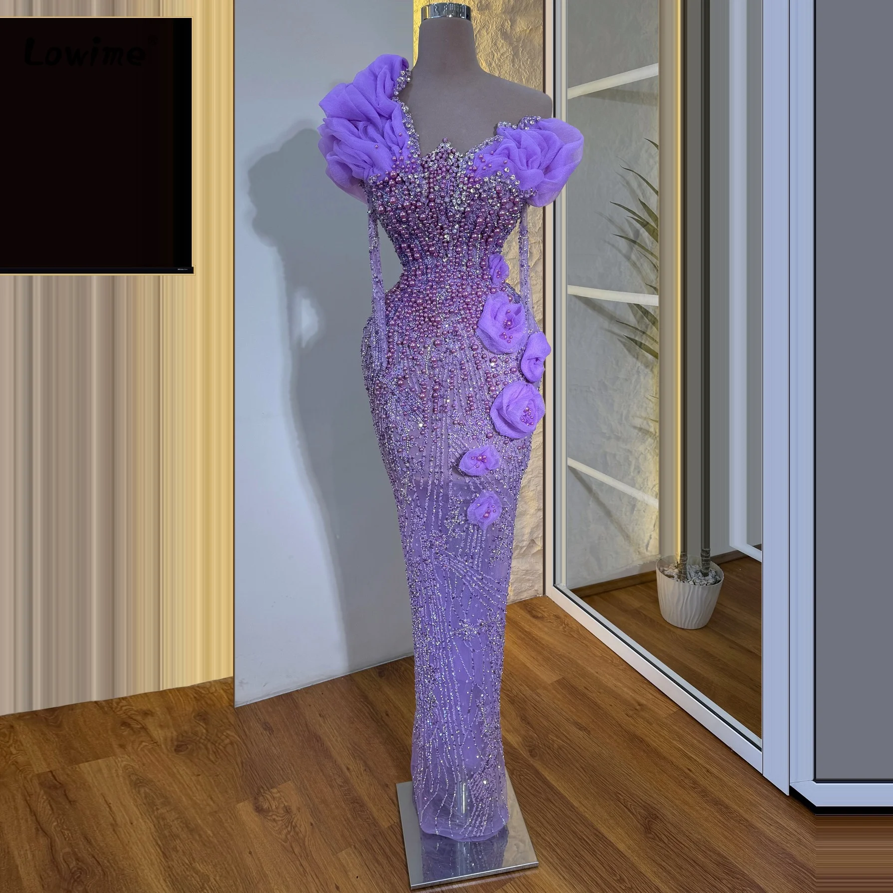 Lavender Purple Floral Beaded Evening Dress Long Sleeve Mermaid Dress Cocktail Dress Prom Dresses Wedding Guest Dress For Women
Lavender Purple Floral Beaded Evening Dress Long Sleeve Mermaid Dress Cocktail Dress Prom Dresses Wedding Guest Dress For Women