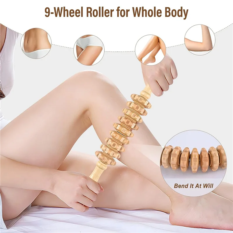AA20-1Set Wood Therapy Massager Tools Лимфодренажный массажер, деревянный массажный ролик
AA20-1Set Wood Therapy Massager Tools Лимфодренажный массажер, деревянный массажный ролик