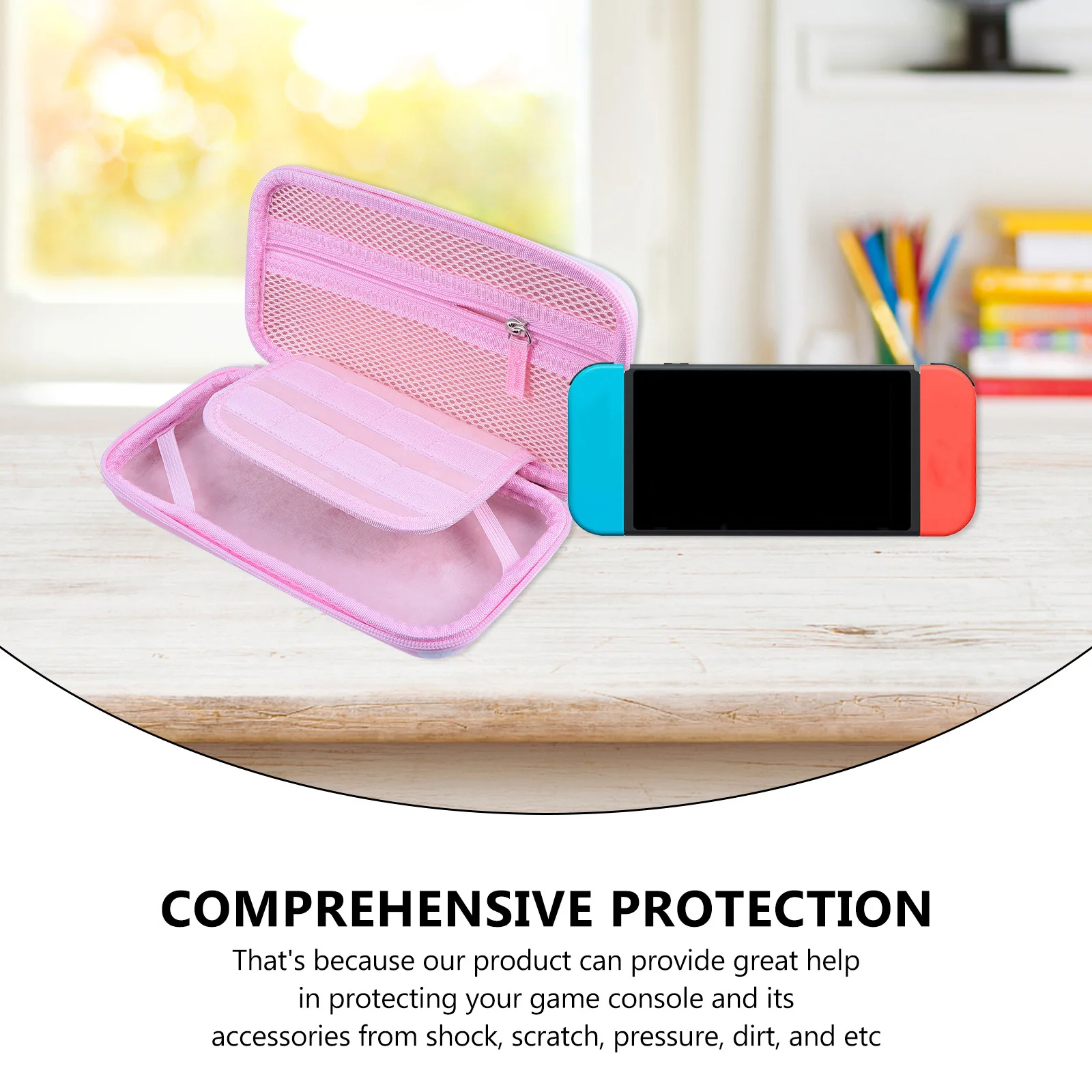 Floral Switch Carrying Case Eva Protective Bag for Console Shockproof Dirt Resistant Travel Storage with Mesh Pockets
Floral Switch Carrying Case Eva Protective Bag for Console Shockproof Dirt Resistant Travel Storage with Mesh Pockets