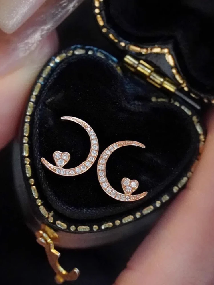 S925 Sterling Silver Women's Stud Earrings Moon Love Earrings New Luxury Jewelry for Women Daily Wear Holiday Party Trendy Gifts
S925 Sterling Silver Women's Stud Earrings Moon Love Earrings New Luxury Jewelry for Women Daily Wear Holiday Party Trendy Gifts