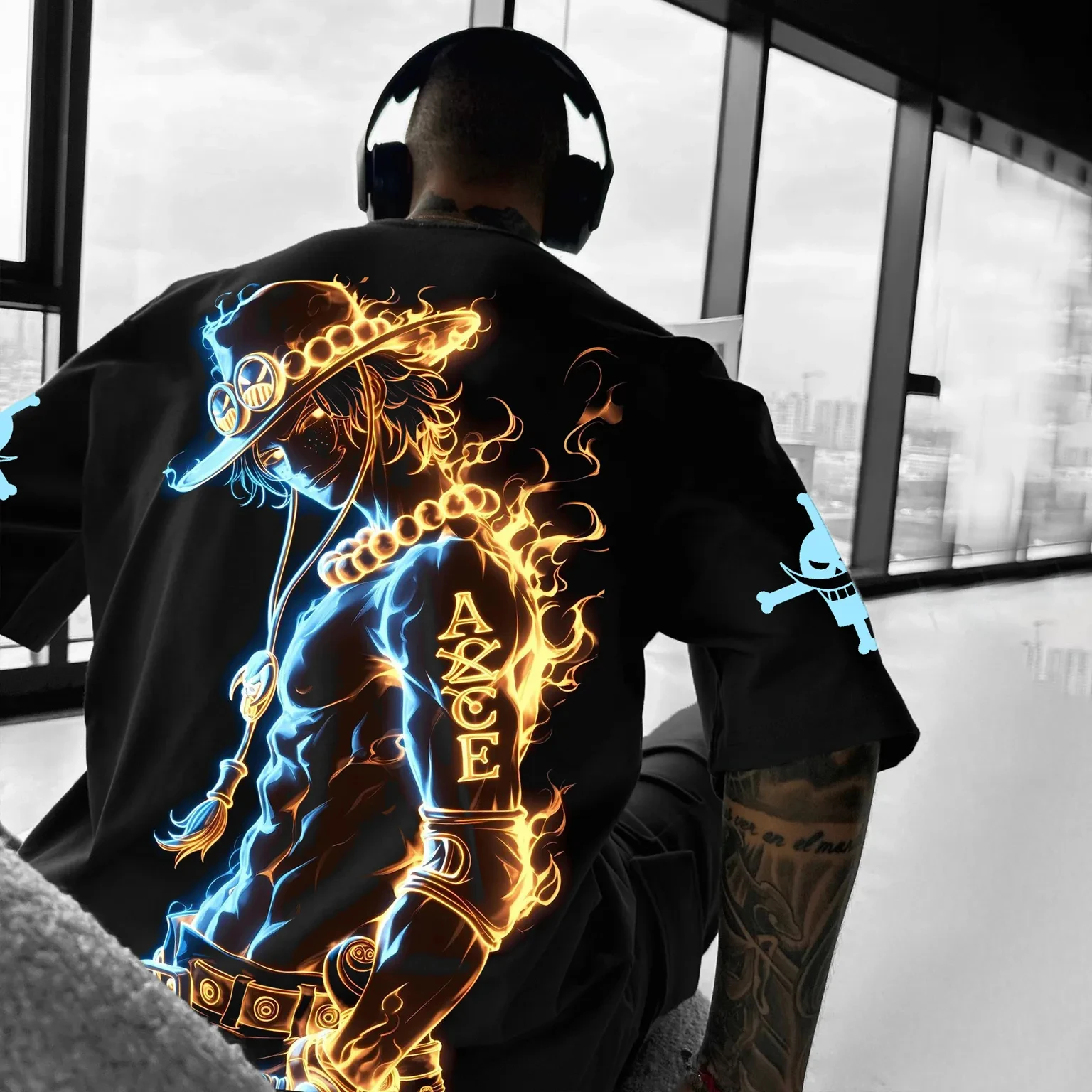 The "One Piece Fire Fist Ace" Print T-shirt, A Comfortable and Casual Children's Outfit for Parents and Children.
The "One Piece Fire Fist Ace" Print T-shirt, A Comfortable and Casual Children's Outfit for Parents and Children.