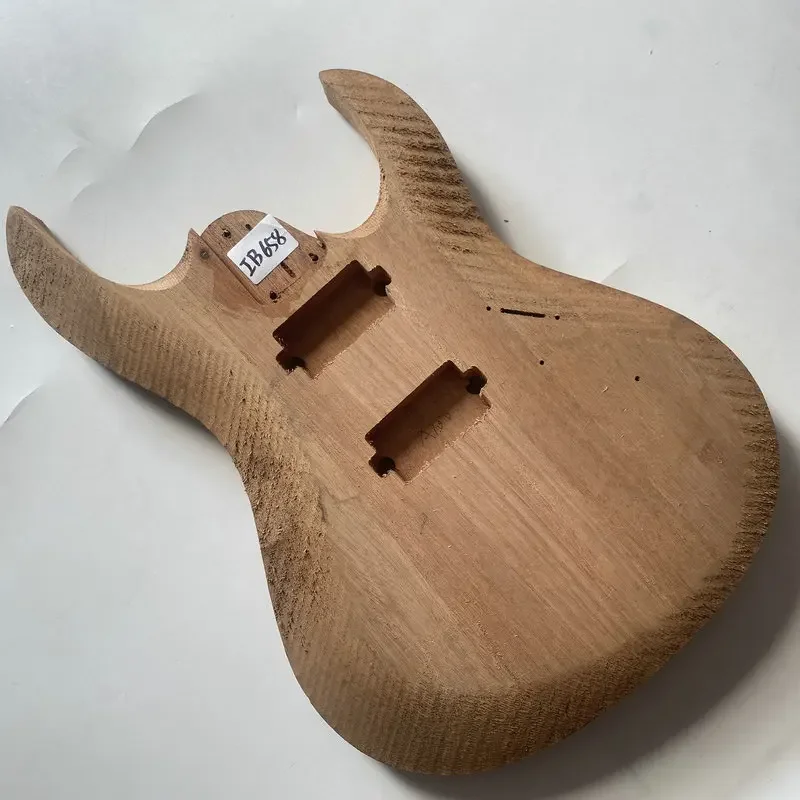 IB658 Electric Guitar Body Solid Mahogany Wood Unfinished No Paints HH Pickups Replace and DIY Damages and Surface Dirty
IB658 Electric Guitar Body Solid Mahogany Wood Unfinished No Paints HH Pickups Replace and DIY Damages and Surface Dirty