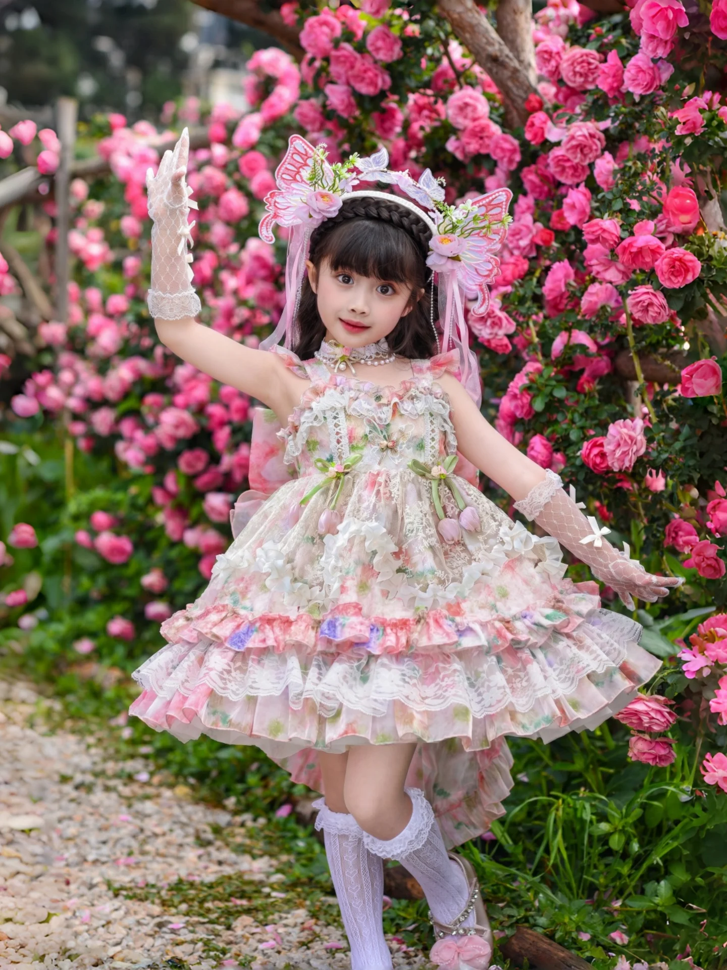 Lolita Princess Skirt with Rose Floral Fairy Lace Puffy Birthday Photography Children's Dress High Waist Ball Gown
Lolita Princess Skirt with Rose Floral Fairy Lace Puffy Birthday Photography Children's Dress High Waist Ball Gown