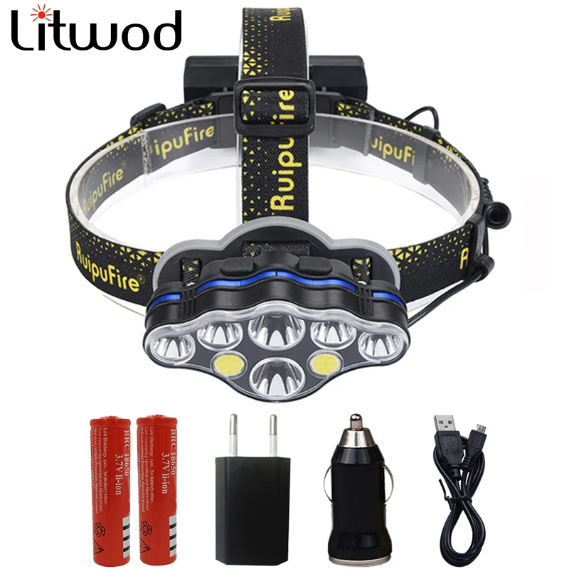 8 Led Headlamp Headlight KC08 2*T6+4*Q5+2*COB High Power Head Lamp Adjustable Head Light Flashlight Torch Camping Lantern Lights
8 Led Headlamp Headlight KC08 2*T6+4*Q5+2*COB High Power Head Lamp Adjustable Head Light Flashlight Torch Camping Lantern Lights