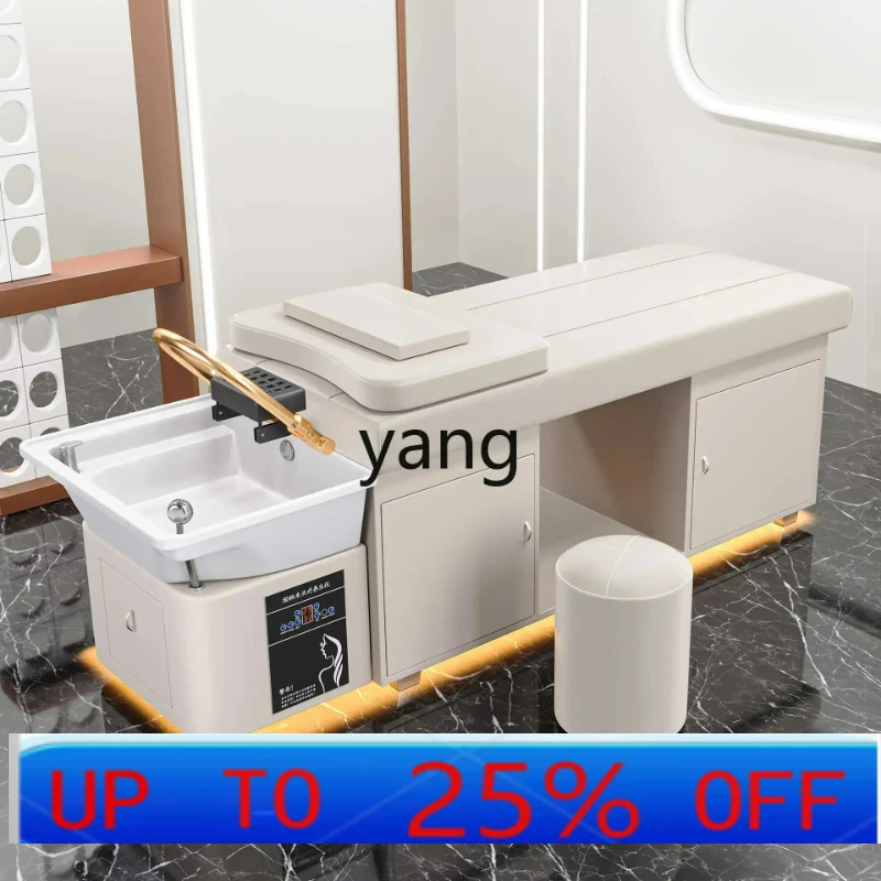 LTT all solid wood ceramic basin head treatment shampoo bed with storage locker
LTT all solid wood ceramic basin head treatment shampoo bed with storage locker