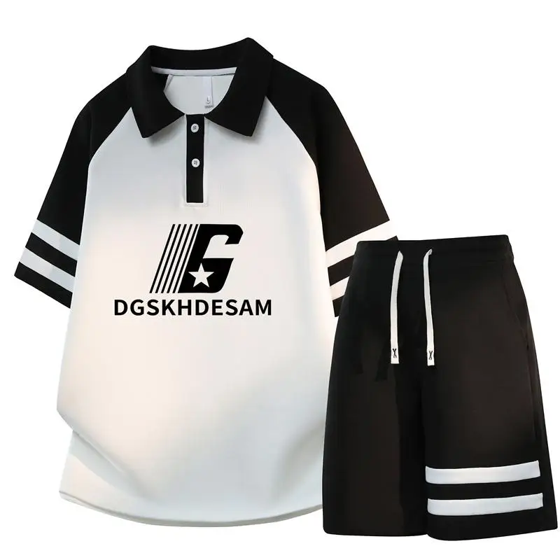 Hong Kong Style Cool Shorts Set 2026 Men's Fashionable Collar T-Shirt+Shorts Two-piece Set Youth Casual Loose Fit Printed Sports
Hong Kong Style Cool Shorts Set 2026 Men's Fashionable Collar T-Shirt+Shorts Two-piece Set Youth Casual Loose Fit Printed Sports