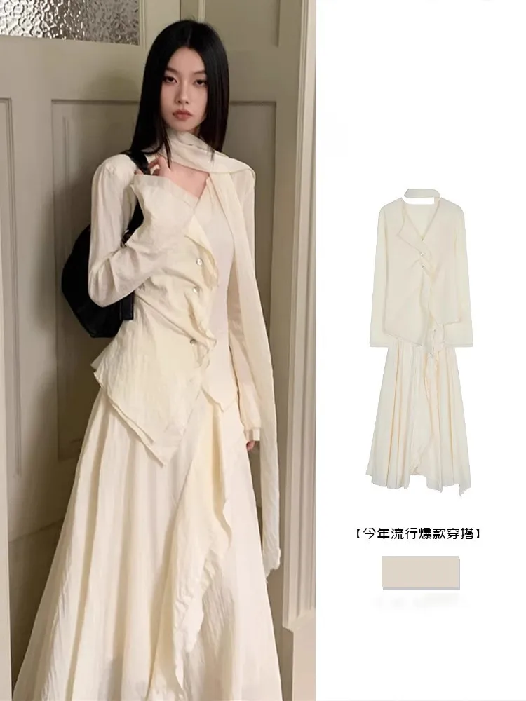 Brand Trendy Skirt 2 Set Women's Long Sleeve Shirt and Skirt Set Fashion Autumn Clothing 2025 Women
Brand Trendy Skirt 2 Set Women's Long Sleeve Shirt and Skirt Set Fashion Autumn Clothing 2025 Women