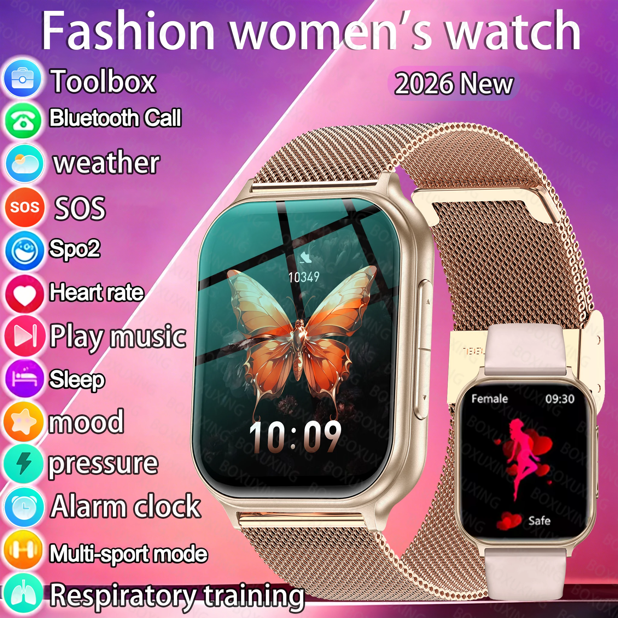 New For Android Watch 5 Bluetooth Call GPS Tracking Heart rate Blood oxygen IP68 Waterproof Sport Fitness Smart bracelet Unisex
New For Android Watch 5 Bluetooth Call GPS Tracking Heart rate Blood oxygen IP68 Waterproof Sport Fitness Smart bracelet Unisex