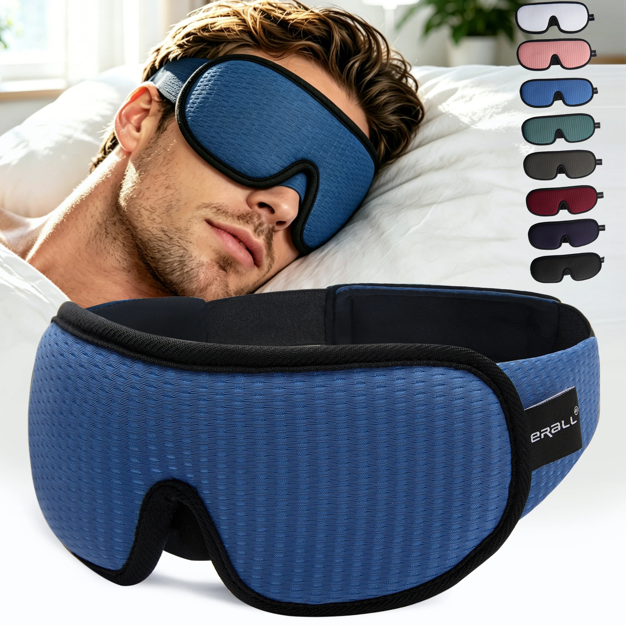 3D Contour Sleeping Eye Mask Suitable for Side Sleepers,Blackout Soft and Comfortable for Sleep Mask Travel Eye Mask Eyeshade
3D Contour Sleeping Eye Mask Suitable for Side Sleepers,Blackout Soft and Comfortable for Sleep Mask Travel Eye Mask Eyeshade
