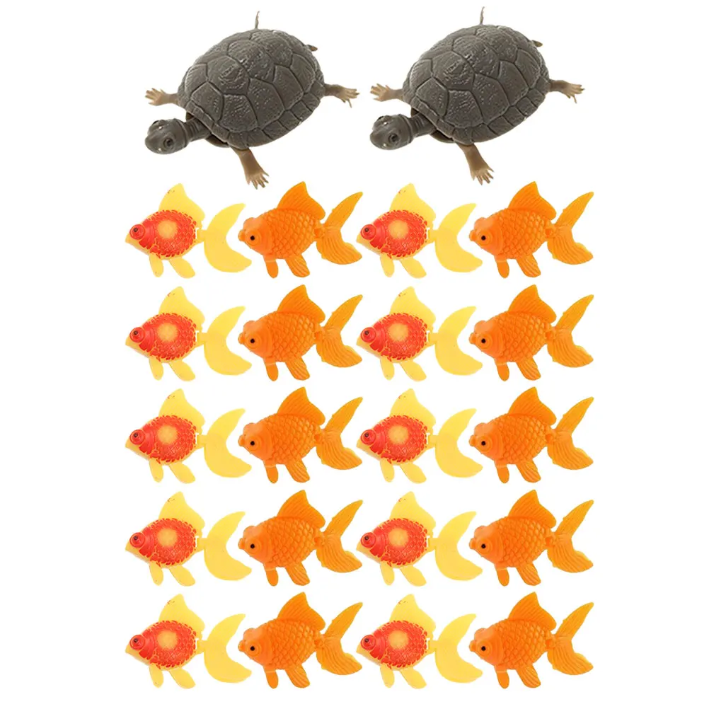 22 Pcs Artificial Goldfish Moving Toys Lifelike Floating Fish Decorations for Tank Aquarium Plastic Turtle ReptileDecorations
22 Pcs Artificial Goldfish Moving Toys Lifelike Floating Fish Decorations for Tank Aquarium Plastic Turtle ReptileDecorations