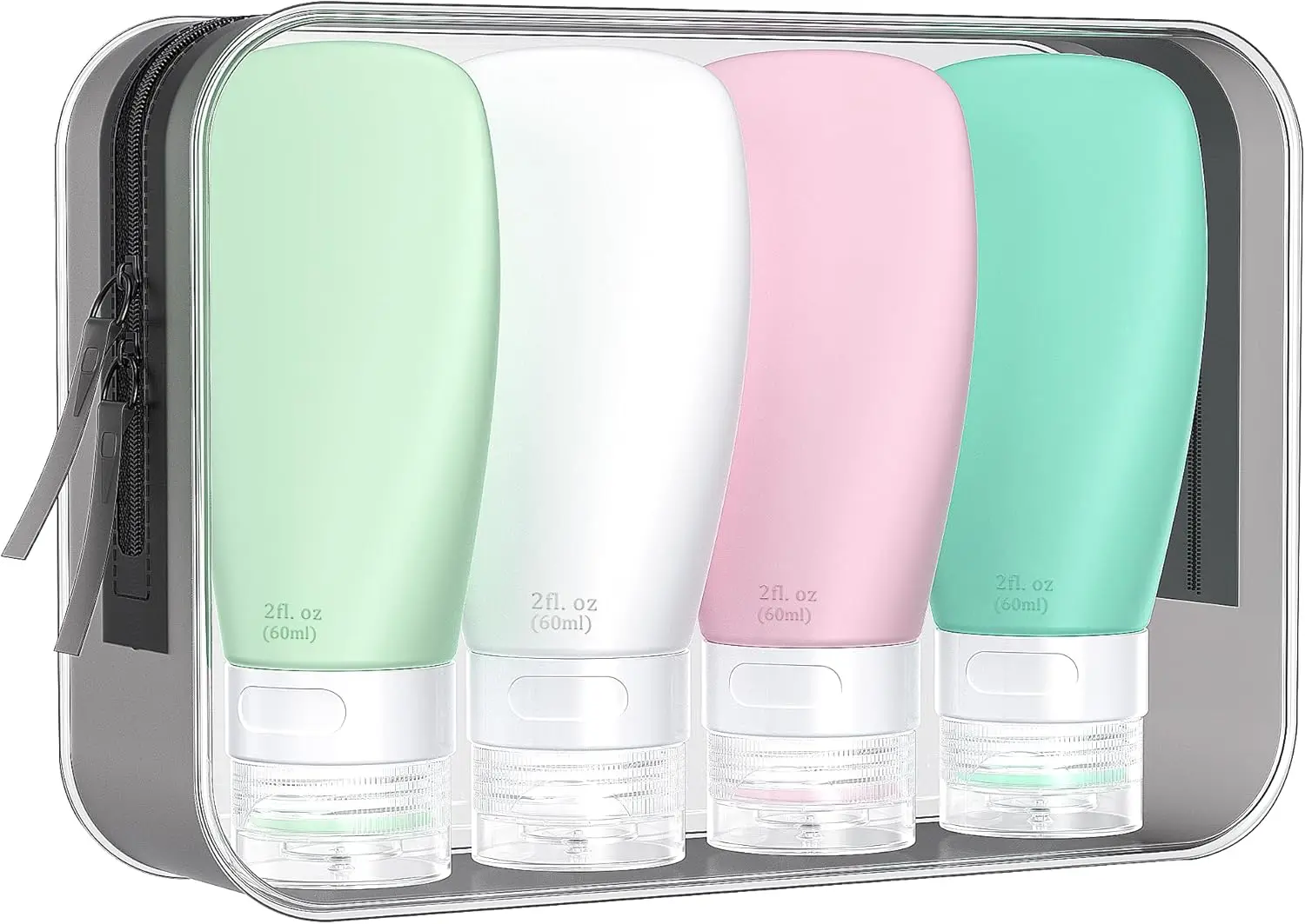 Portable Travel Bottles TSA Approved Leak Proof Containers for Toiletries BPA Free Refillable Shampoo Body Wash 4 Pack
Portable Travel Bottles TSA Approved Leak Proof Containers for Toiletries BPA Free Refillable Shampoo Body Wash 4 Pack