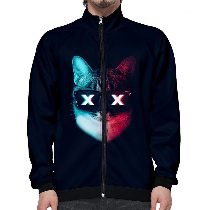 New 3D Cat Animel Graphic Jacket For Men Women Harajuku New Style Casual Stand Collar Zipper Sweatshirt Ropa Para Hombre Top
New 3D Cat Animel Graphic Jacket For Men Women Harajuku New Style Casual Stand Collar Zipper Sweatshirt Ropa Para Hombre Top