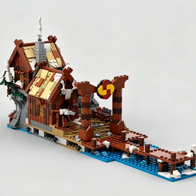 MOC Medieval Viking Fishing Village — Small-Particle Building Block Dock Model: Educational Assembly Toy & Decorative Display Pi
MOC Medieval Viking Fishing Village — Small-Particle Building Block Dock Model: Educational Assembly Toy & Decorative Display Pi