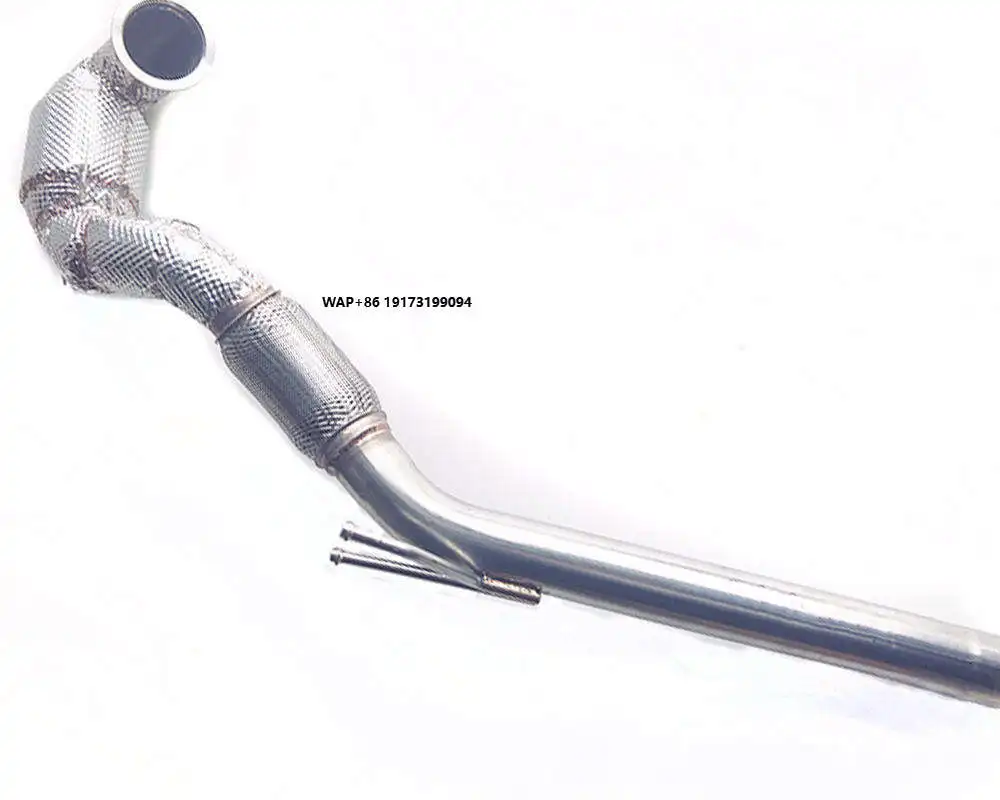 Factory Price Heat Shield Ss304 Stainless Steel Atless Exhaust Downpipe for Vw Ea888 2013-2018
Factory Price Heat Shield Ss304 Stainless Steel Atless Exhaust Downpipe for Vw Ea888 2013-2018
