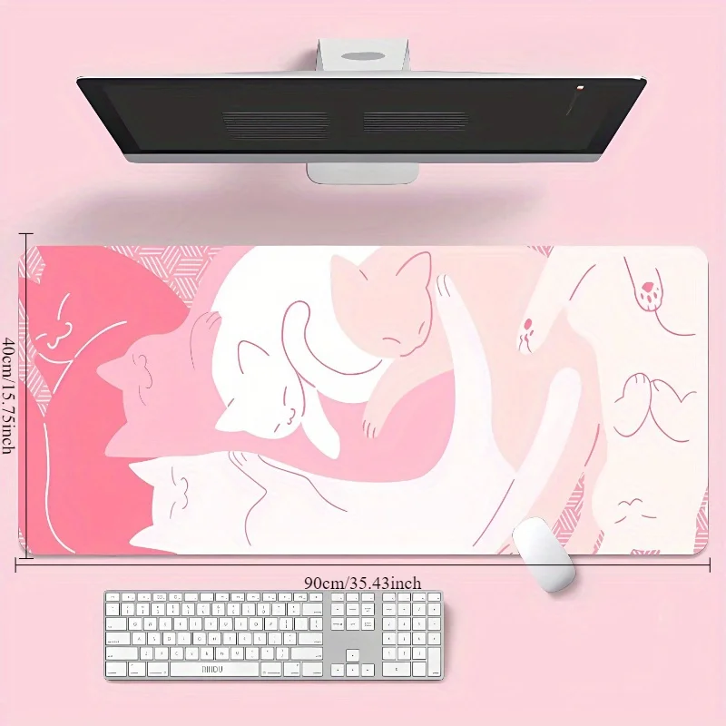 Kawaii Pink Cats Large Desk Mat Non-Slip Rubber Gaming Mouse Pad for Office
Kawaii Pink Cats Large Desk Mat Non-Slip Rubber Gaming Mouse Pad for Office