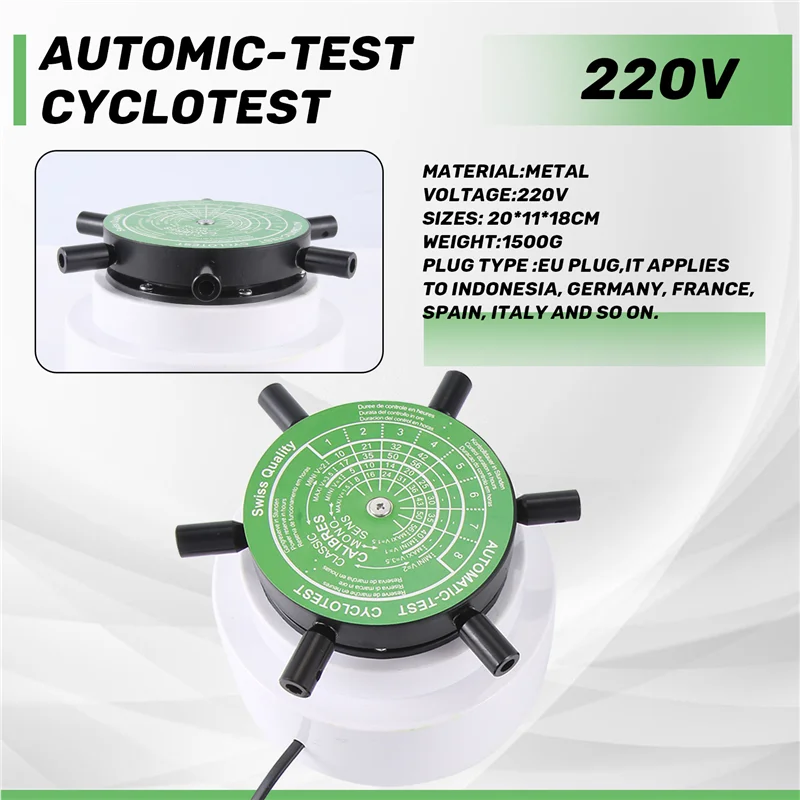 220V Automic-Test Cyclotest Watch Tester Watch Test Machine--Watch Winders For Six Watches At One Time Eu Plug
220V Automic-Test Cyclotest Watch Tester Watch Test Machine--Watch Winders For Six Watches At One Time Eu Plug