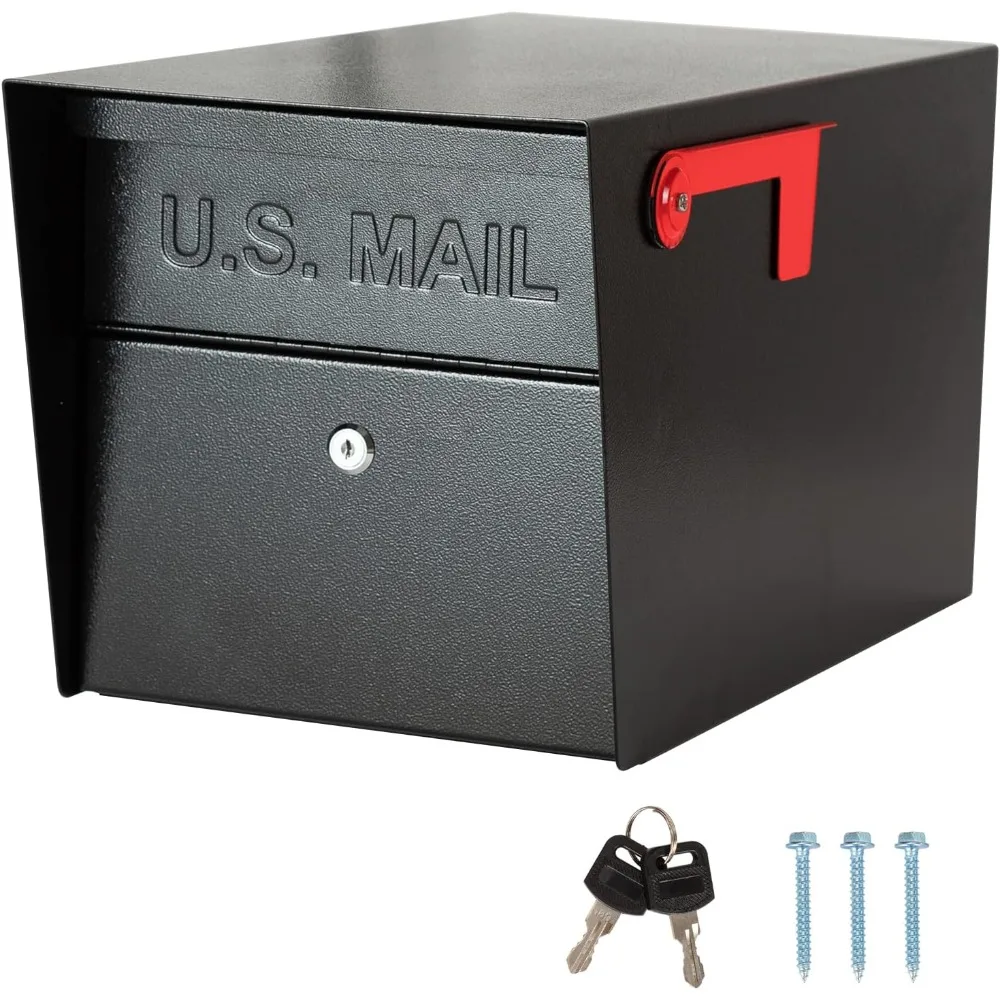 Large Locking Mailbox Outdoor All Metal Security Post Box with Key Modern House Mail Box Black
Large Locking Mailbox Outdoor All Metal Security Post Box with Key Modern House Mail Box Black